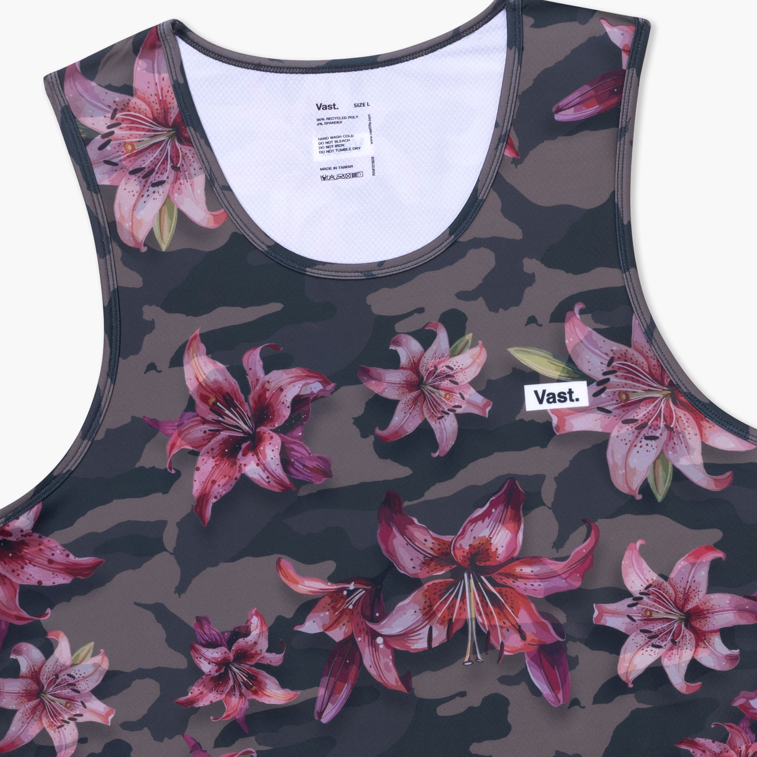 VAST Aqua Terra Floral Blend Camo Tech Tank - 防曬機能快乾背心 - 迷彩印花