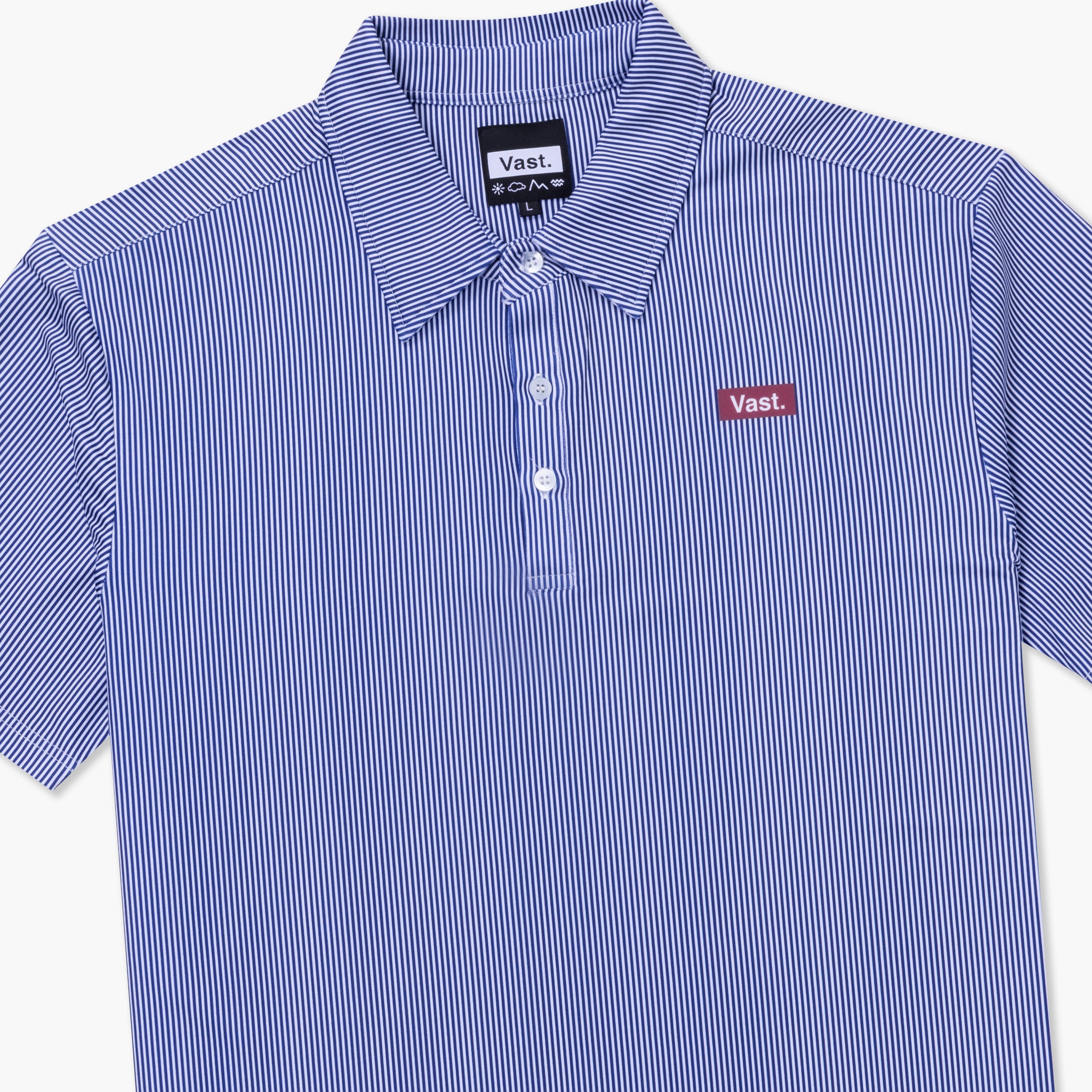 VAST Aqua Terra Linear Polo - 極簡線條 Polo 衫 - 藍