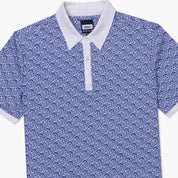 VAST Aqua Terra Heritage Polo - 經典防曬 polo 衫 - 藍白