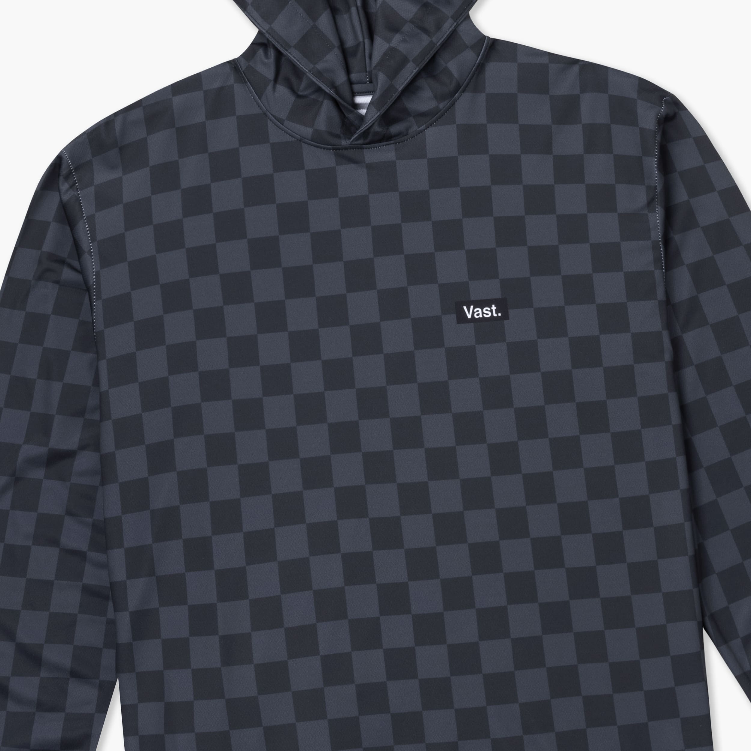 VAST Aqua Terra Lite Check Check Tech Daily Hoodie - 防曬機能帽上衣 - 棋盤印花