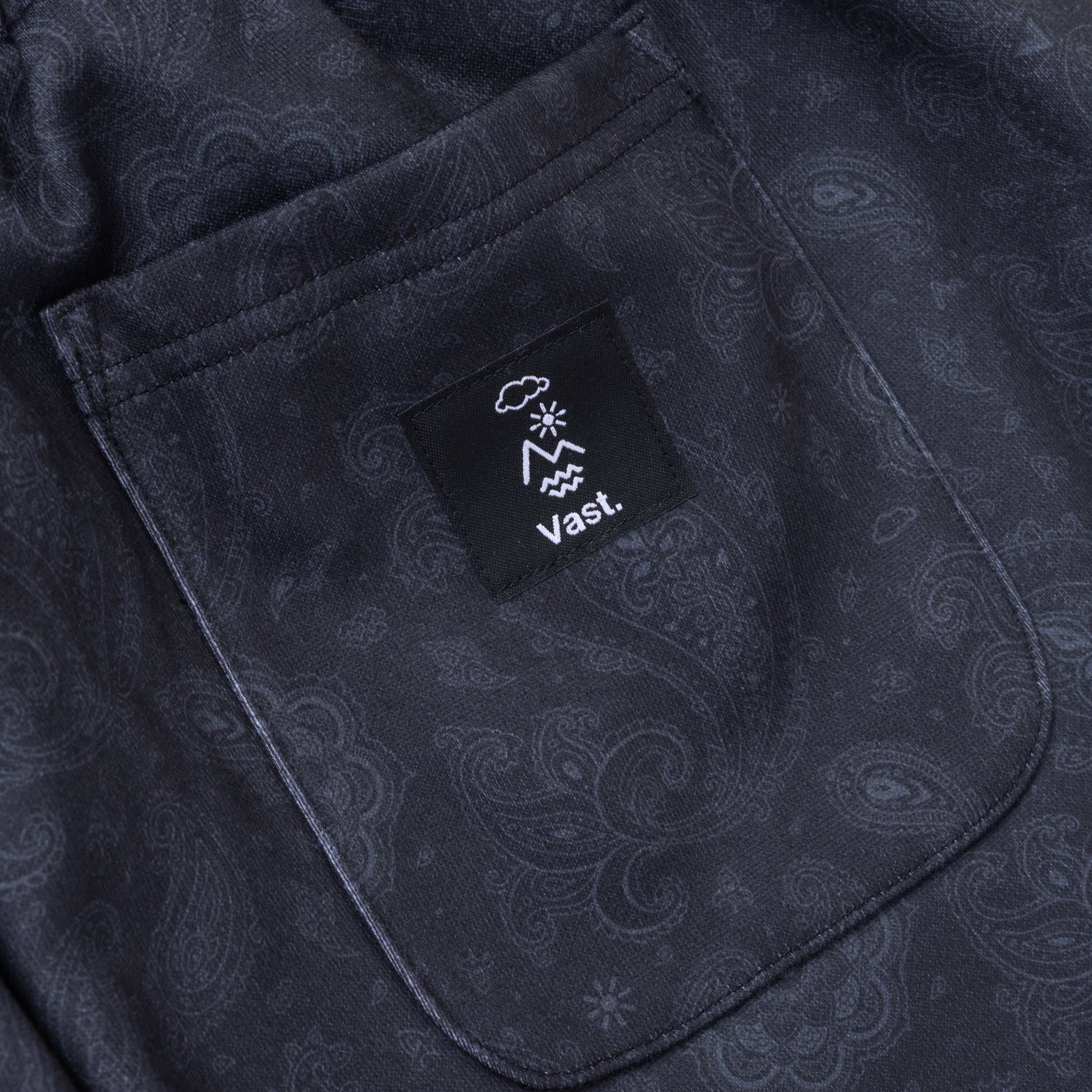 VAST Paisley Sweatpant 休閒長褲-黑灰色