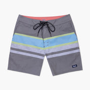 VAST Natural Lines   疊色線條復古短版衝浪褲-海軍藍