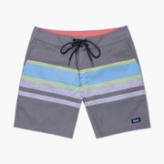 VAST Natural Lines   疊色線條復古短版衝浪褲-海軍藍