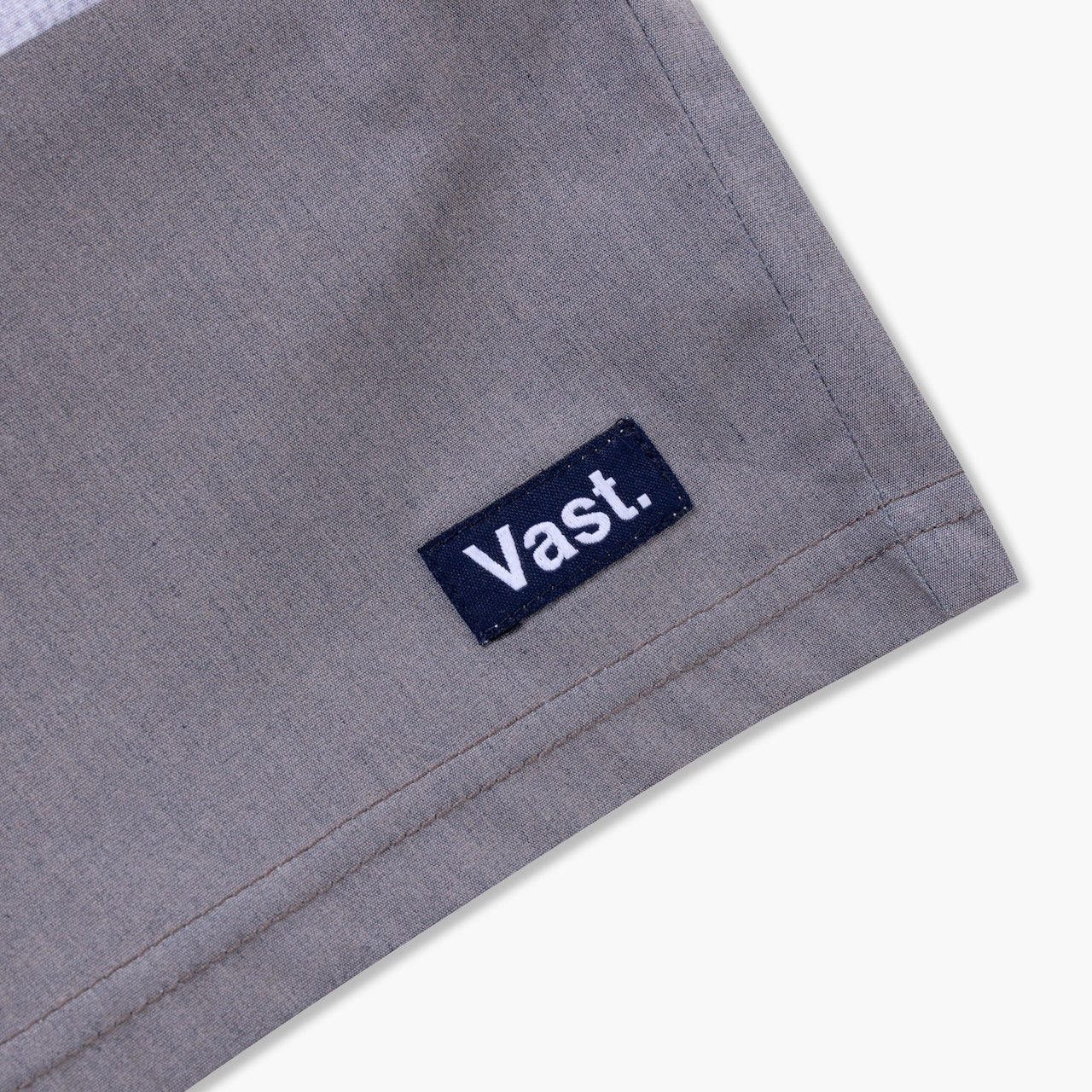 VAST Natural Lines   疊色線條復古短版衝浪褲-海軍藍