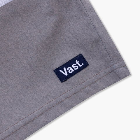 VAST Natural Lines   疊色線條復古短版衝浪褲-海軍藍