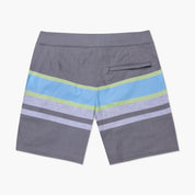 VAST Natural Lines   疊色線條復古短版衝浪褲-海軍藍