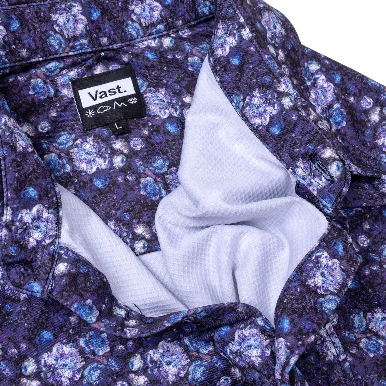 VAST Digi Floral 印花襯衫-藍