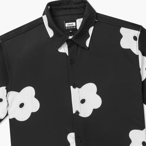 VAST FLOWER PATCH 印花襯衫-黑