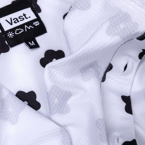 VAST FLOWER POWER 印花襯衫-白