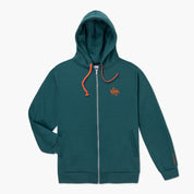 Vast  Zip Up Hoodie-連帽外套-深綠色