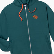 Vast  Zip Up Hoodie-連帽外套-深綠色