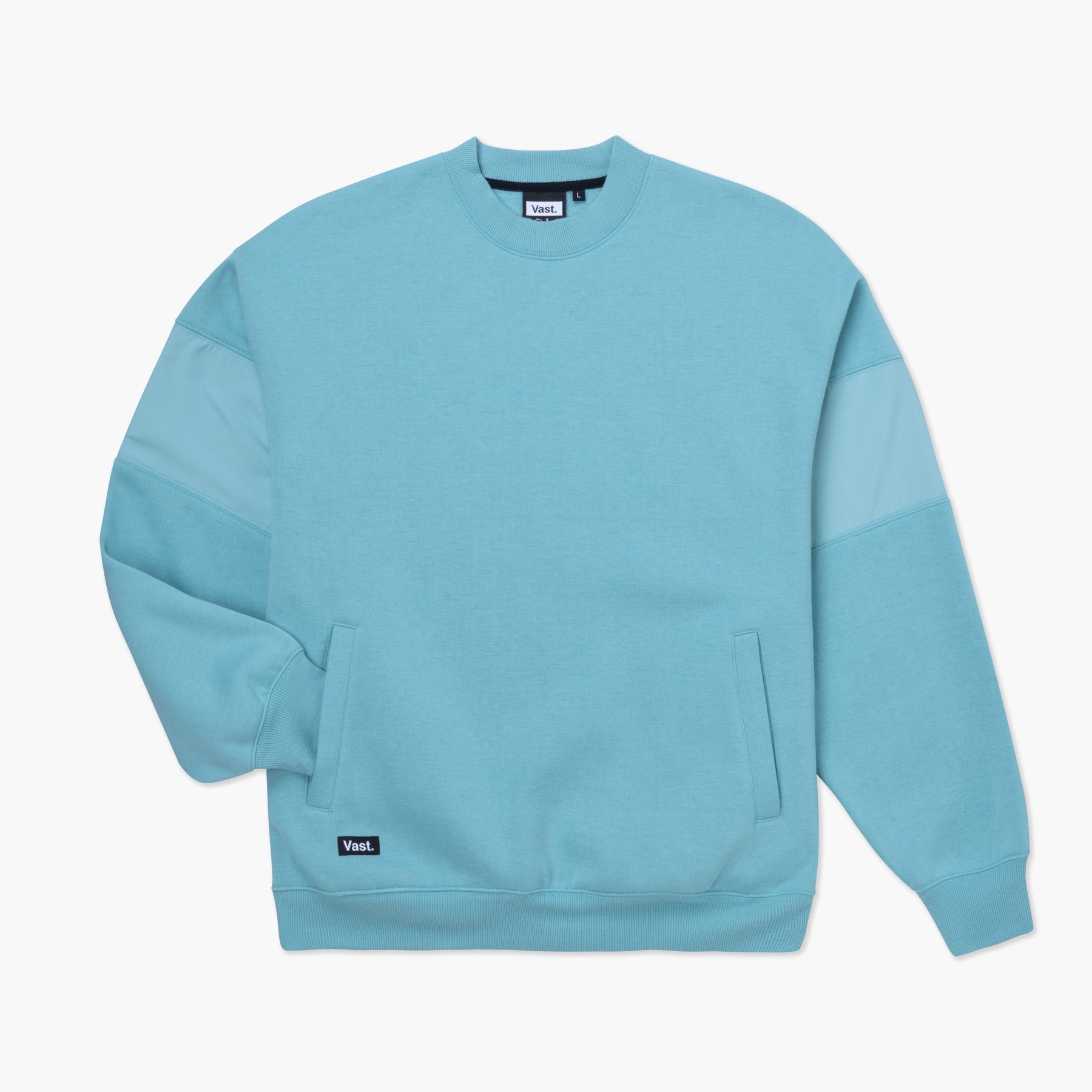VAST Earth Tones Mock Neck Sweater 小高領衛衣 正面 深藍色