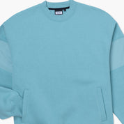 VAST Earth Tones Mock Neck Sweater 小高領衛衣 正面細節 深藍色