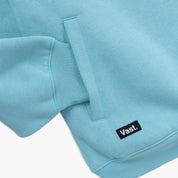 VAST Earth Tones Mock Neck Sweater 小高領衛衣 袖口標籤細節 深藍色