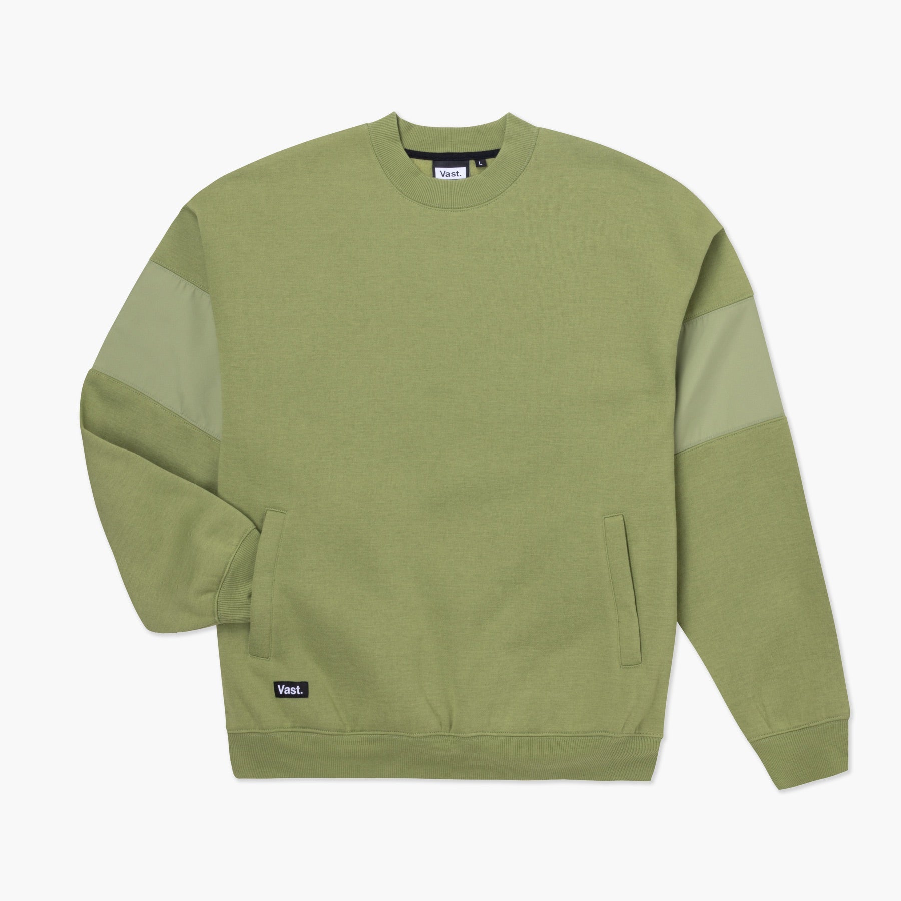 VAST Earth Tones Mock Neck Sweater 小高領衛衣 內裡絨毛細節 深藍色