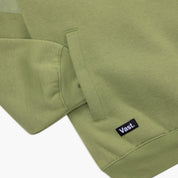 VAST Earth Tones Mock Neck Sweater 小高領衛衣 袖口標籤細節 軍綠色