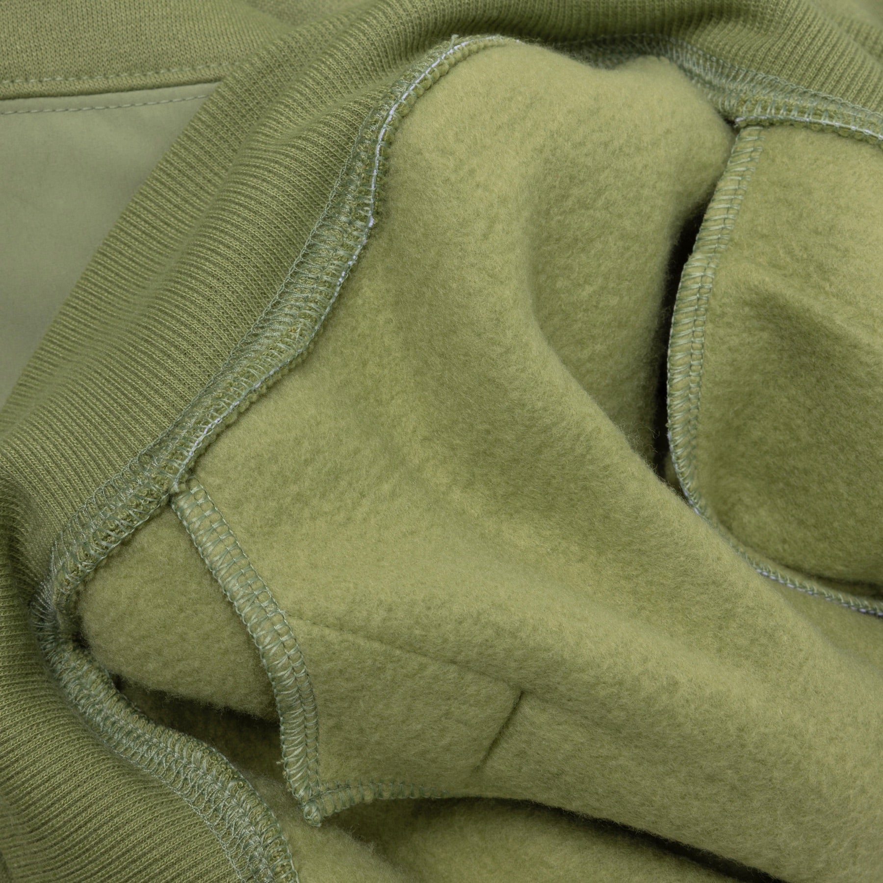 VAST Earth Tones Mock Neck Sweater 小高領衛衣 內裡絨毛細節 軍綠色