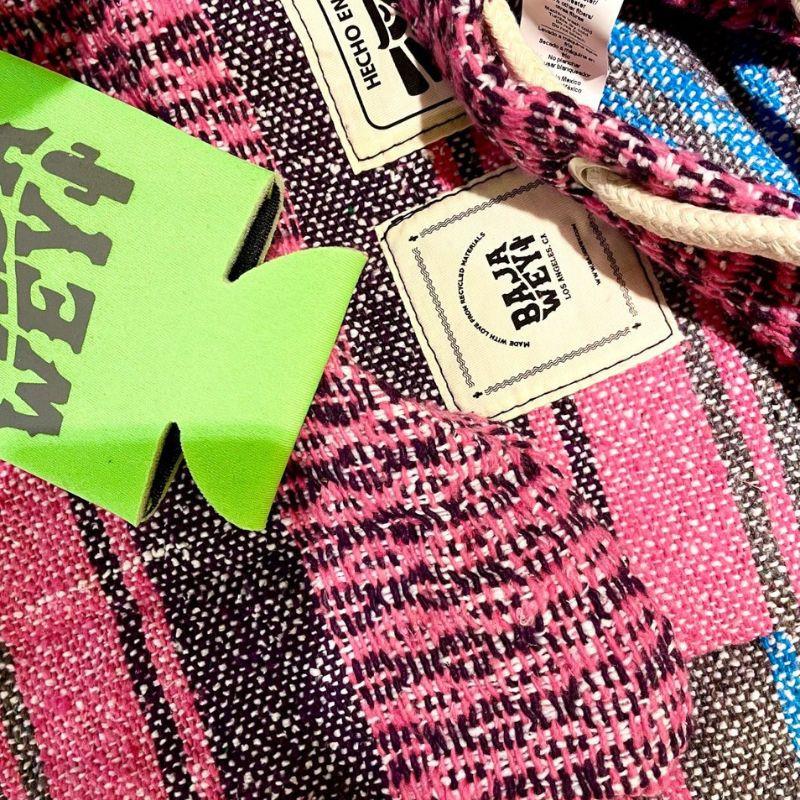 Baja Wey Pepe Bag 中長板衝浪板襪 7'6" - 粉/紫