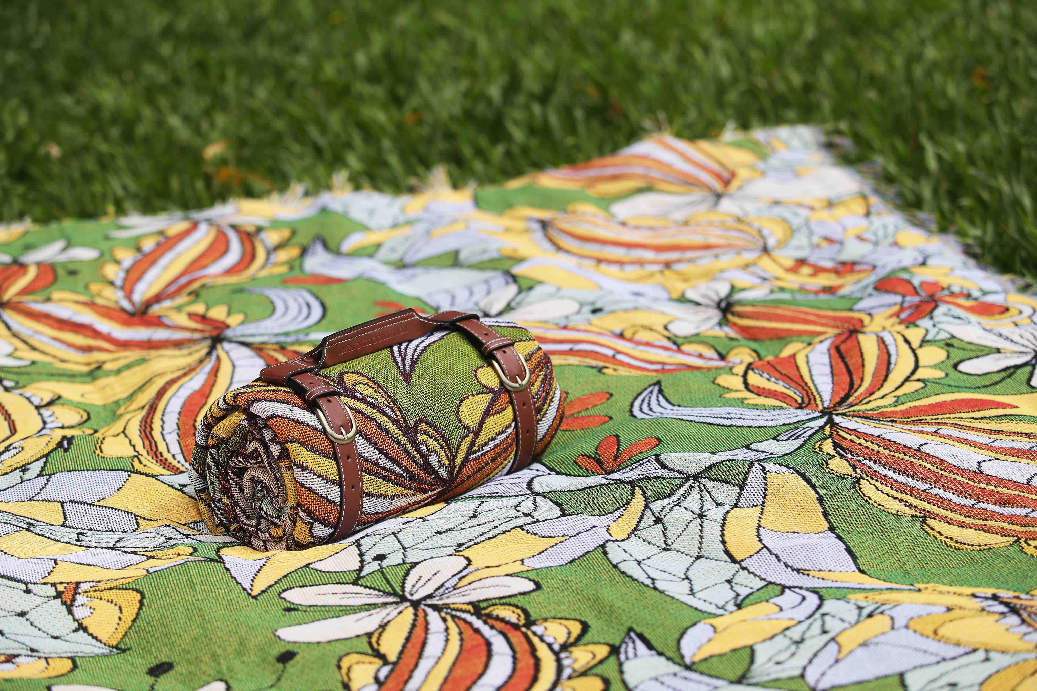 Outdoor Nation 戶外萬用毯 加長版_法式花園