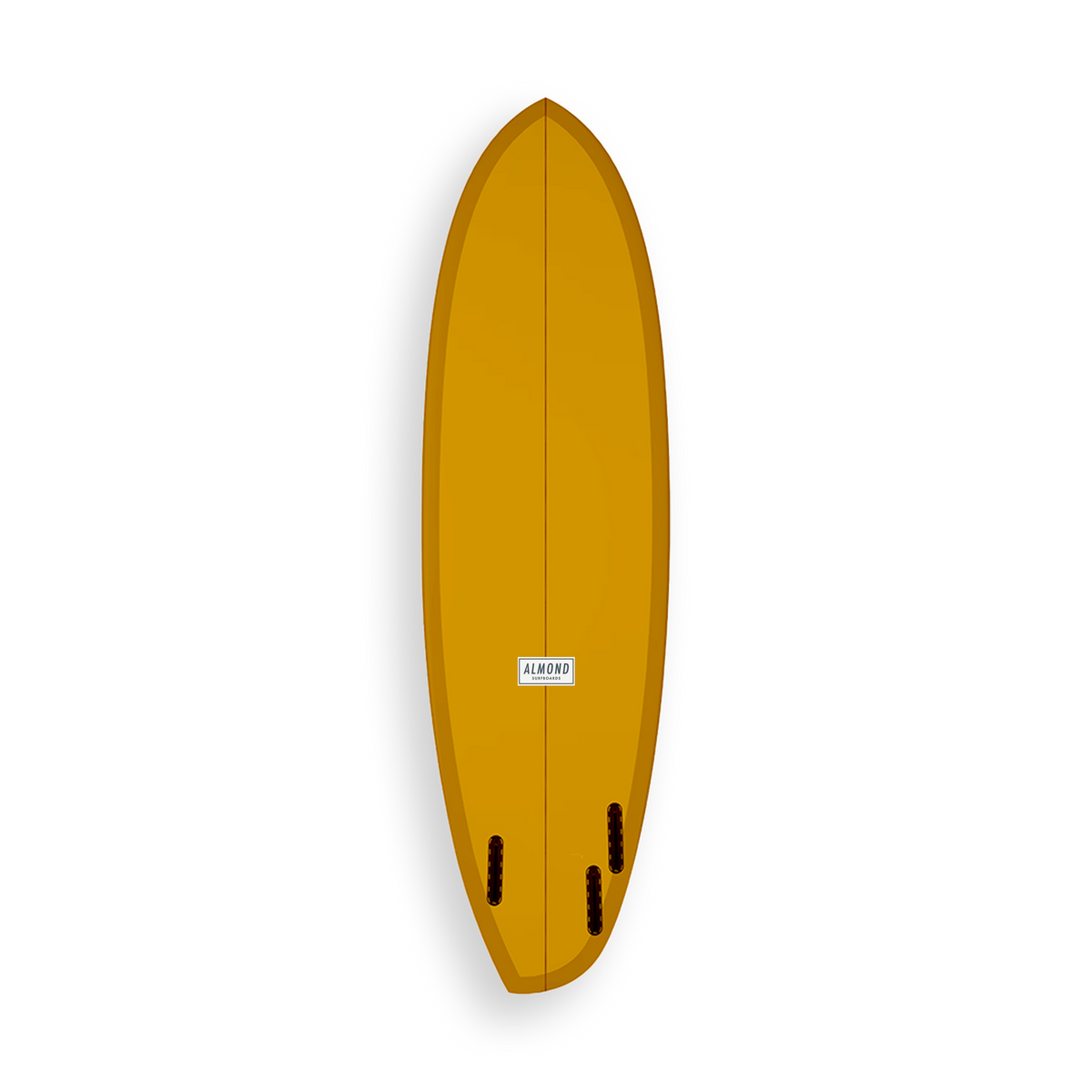 Almond Beyond and Back 6'6 金色衝浪板背面