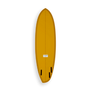 Almond Beyond and Back 6'6 金色衝浪板背面