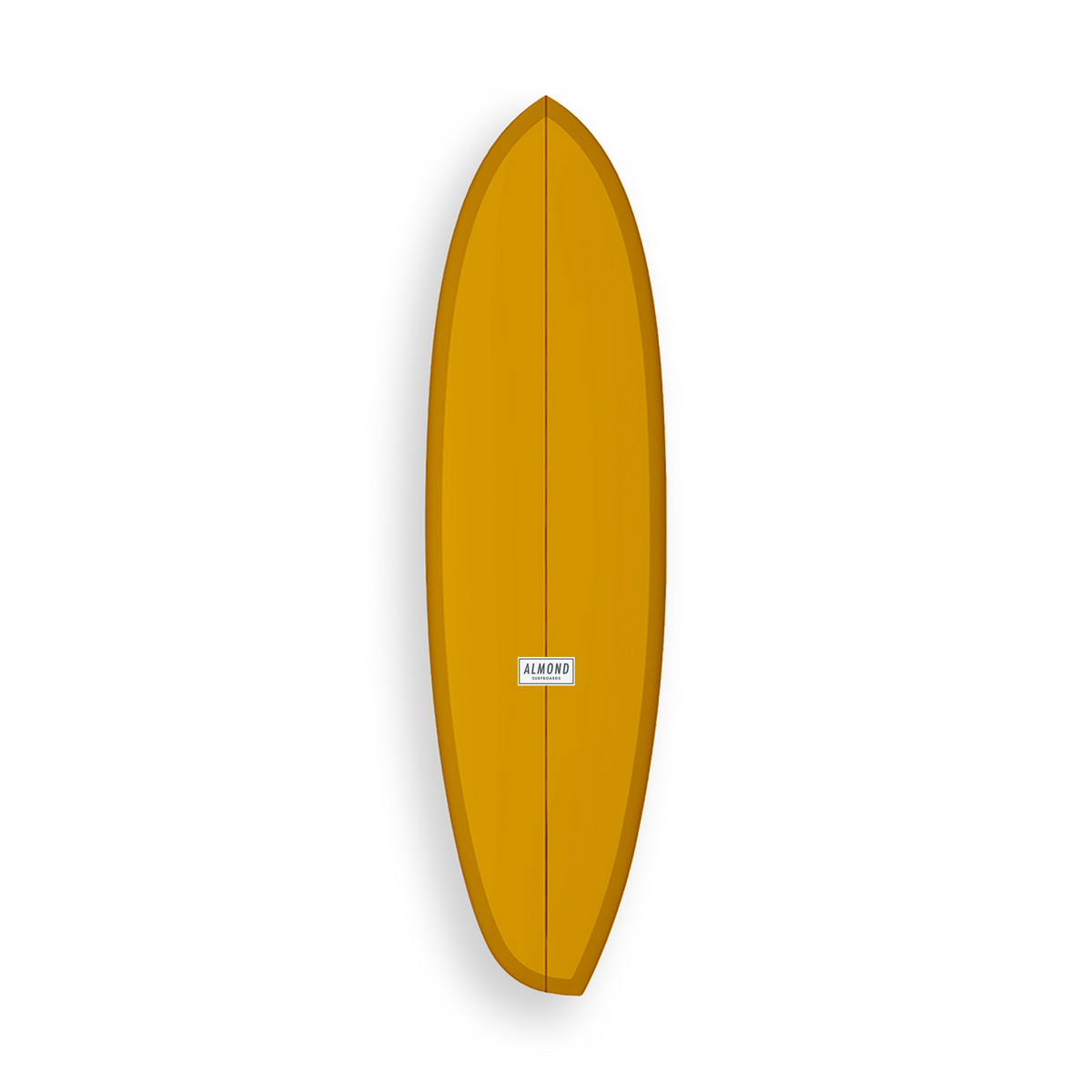 Almond Beyond and Back 6'6 金色衝浪板正面