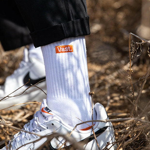 VAST Orange Socks 橘子奶昔中筒襪
