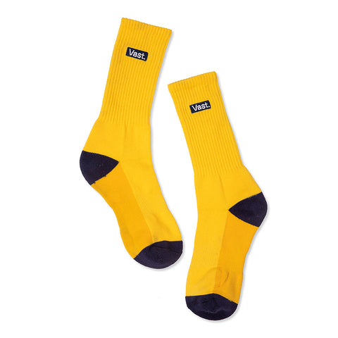 Vast Banana Socks 復古香蕉黃中筒襪