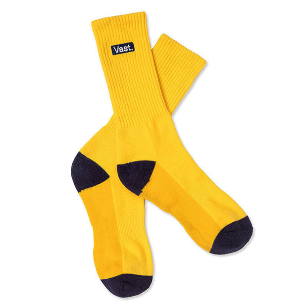 Vast Banana Socks 復古香蕉黃中筒襪