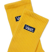 Vast Banana Socks 復古香蕉黃中筒襪