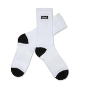 VAST White Socks 純白撞色中筒襪