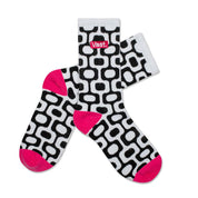 VAST 幾何印花 復古中筒襪