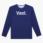 VAST 簡約深藍 長袖上衣