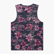 VAST Aqua Terra Floral Blend Camo Tech Tank - 防曬機能快乾背心 - 迷彩印花