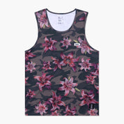 VAST Aqua Terra Floral Blend Camo Tech Tank - 防曬機能快乾背心 - 迷彩印花
