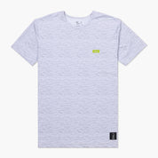 VAST Aqua Terra Elements Tech Tee - 防曬機能短袖衝浪衣 - 淺灰雪花紋理