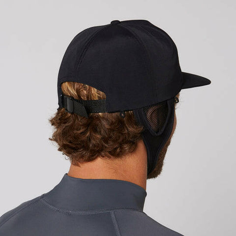 OCEAN EARTH Bingin Strap Back 可拆式後遮陽衝浪帽 - 黑
