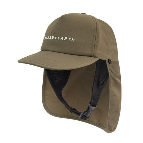 OCEAN EARTH Bingin Strap Back 可拆式後遮陽衝浪帽 - 橄欖綠