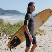 Saint Jacques 2mm Back Zip 男後拉鍊式短袖短褲衝浪防寒衣 - 靛藍