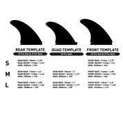 FIREWIRE Velox Fin 5 Set 衝浪板舵 - Large