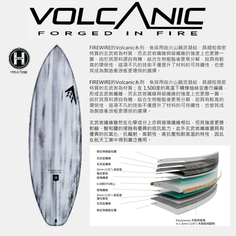 預購 FIREWIRE Volcanic - Seaside & Beyond 衝浪板