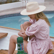 Lack of Color 天然羊毛蝴蝶結緞帶紳士帽- 象牙白