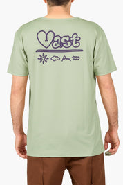 VAST Aqua Terra Street Elements 機能T恤 模特兒背面穿著 綠