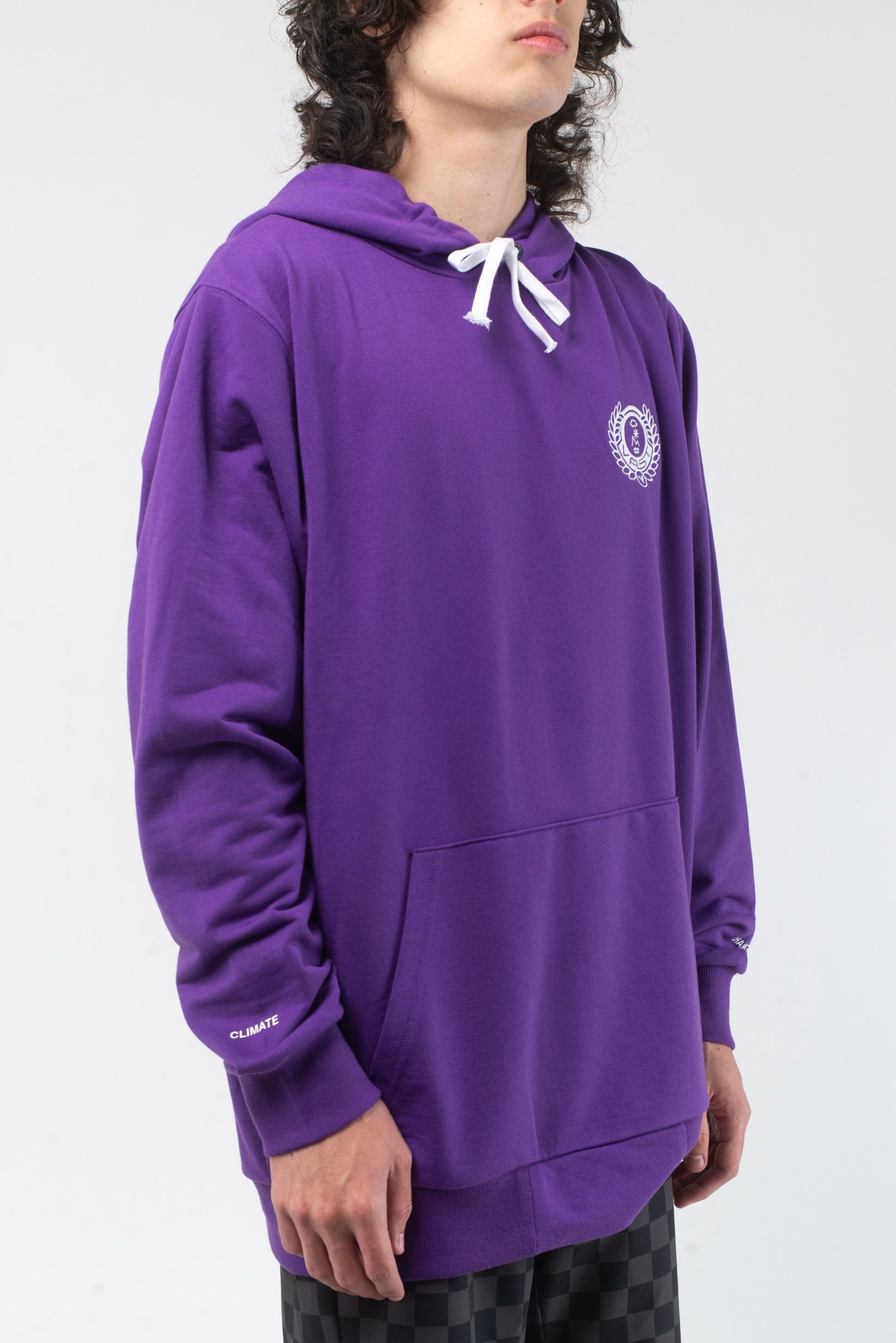 VAST United Elements Hooded Pullover 模特兒穿著展示 紫色
