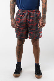VAST Floral Blend Volly Short 模特兒穿著展示 迷彩