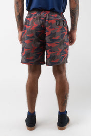 VAST Floral Blend Volly Short 模特兒穿著展示 迷彩