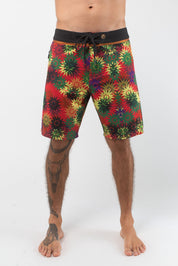 VAST Jali Vibes Copper Boardshort 模特兒穿著展示 紅