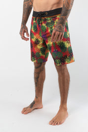 VAST Jali Vibes Copper Boardshort 模特兒穿著展示 紅