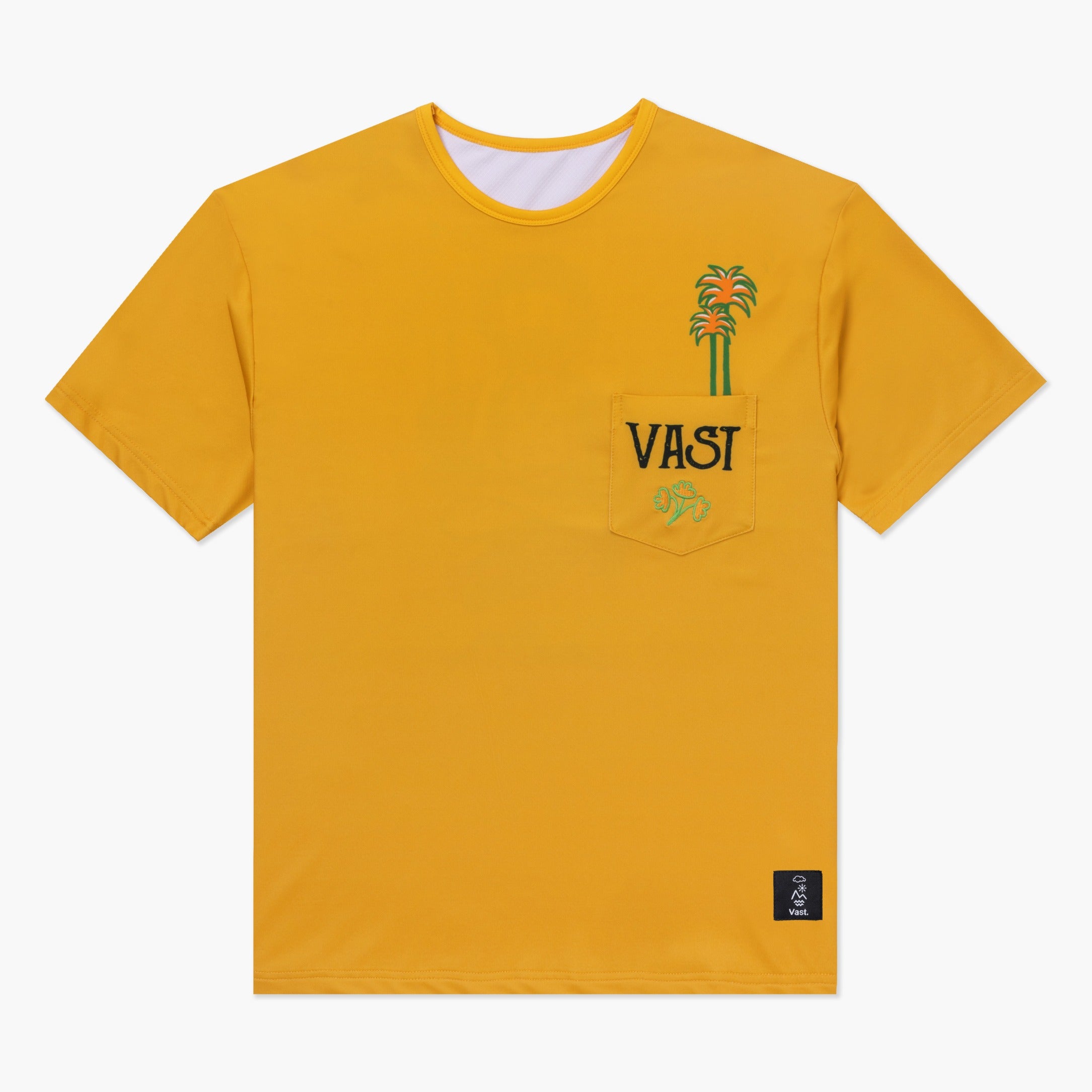 VAST Yogi Peace Pocket Standard Fit Tee 防曬機能衝浪衣 官方商品圖 1 橘紅色