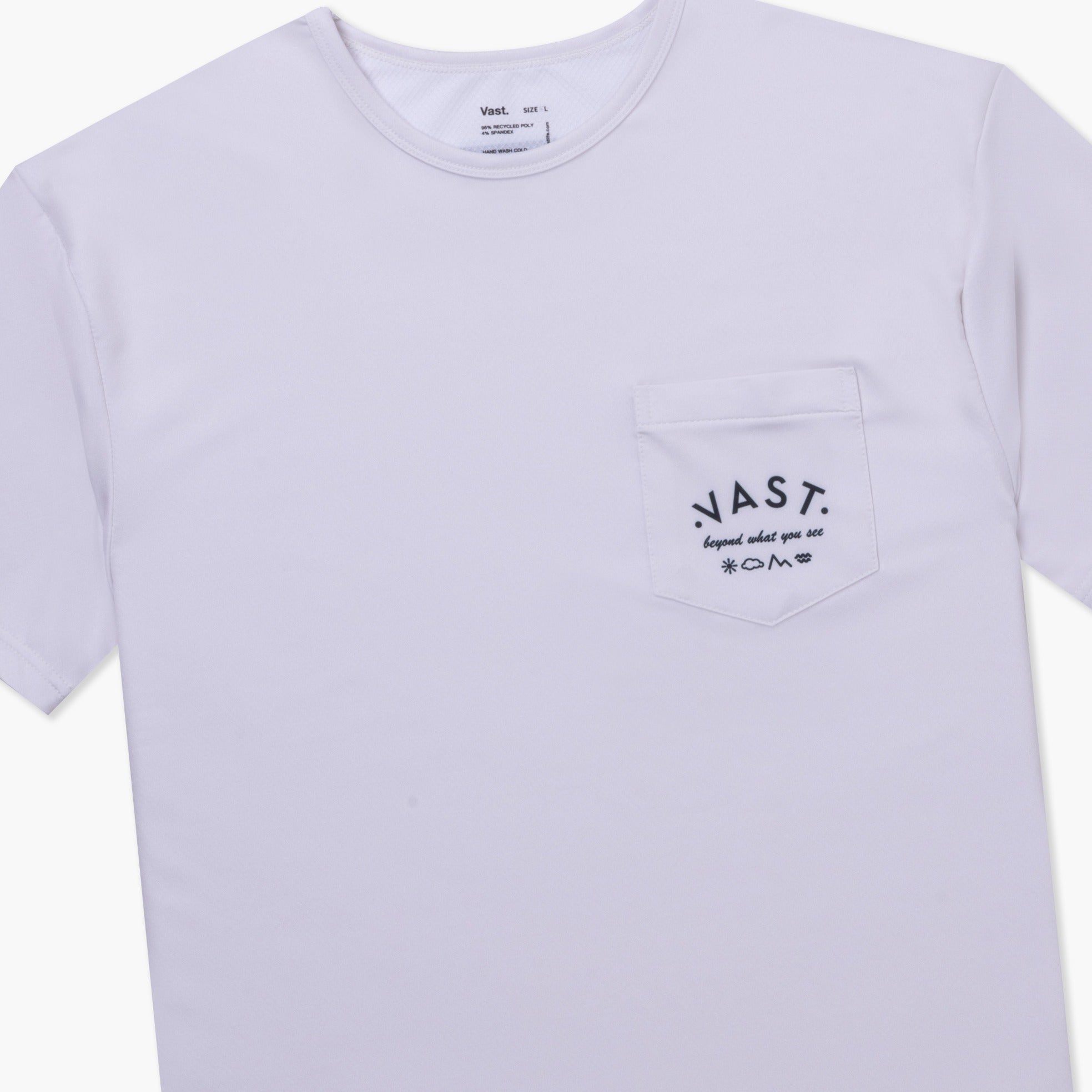 VAST Mono Type Standard Fit Tee 防曬機能衝浪衣 官方商品圖 3 水泥白